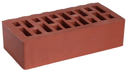 Кирпич облицовочный Бордовый одинарный гладкий Тербунский гончар – 1