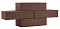 Кирпич облицовочный шоколад одинарный гладкий М-150 НЗКМ – 10