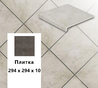 Клинкерная напольная плитка  Stroher KERAPLATTE  ASAR 620 Sass, 294х294х10 – 1