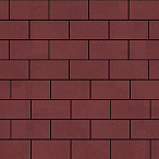 Тротуарная плитка Steinrus Прямоугольник красный, гладкая, 80 мм – 2