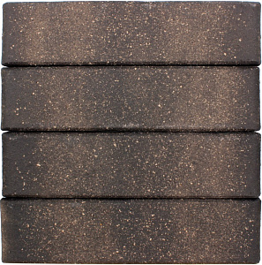 Кирпич облицовочный Графитовый с посыпкой одинарный гладкий – 1