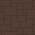 Тротуарная плитка Steinrus Инсбрук Альпен коричневый, гладкая, 60 мм – 2