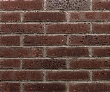 Плитка фасадная клинкерная Feldhaus Klinker R664NF14 Sintra cerasi aubergine рельефная, 240x71x14  – 1