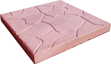 Тротуарная плитка облака 300х300х30 красный – 1