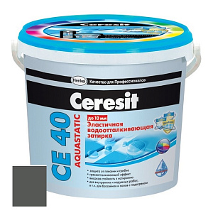 Затирка эластичная Ceresit CE А 40 графит 2 кг – 1