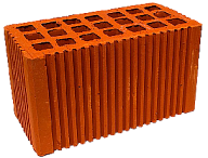 Кирпич строительный щелевой двойной М-100 рифленый Михневская керамика – 2