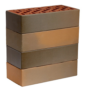 Кирпич облицовочный Флеш-обжиг одинарный гладкий М-150 Магма – 7