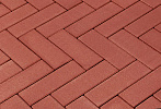 Тротуарная плитка 342 МЗ Паркет 240х80х60 красный яркий – 1