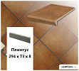 Клинкерный плинтус  Stroeher KERAPLATTE ROCCIA 841 rosso, 294х73х8  – 1