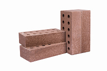 Кирпич гиперпрессованный одинарный Коричневый Топаз гладкий СПК – 3