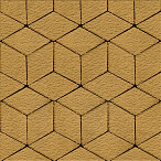 Тротуарная плитка Steinrus Ромб желтый, Old-Age, 60 мм – 2