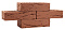 Кирпич облицовочный шоколад одинарный кора дерева М-150 КС-Керамик – 12