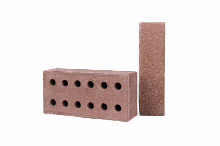Кирпич гиперпрессованный одинарный Коричневый Топаз гладкий СПК – 5