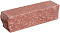 Кирпич гиперпрессованный брусок М-250 красный рустированный угол  – 1