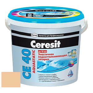Затирка эластичная Ceresit CE А 40 персик 2 кг – 1