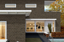 Плитка фасадная клинкерная Feldhaus Klinker R697NF14 Sintra geo рельефная, 240x71x14  – 2 Плитка фасадная клинкерная Feldhaus Klinker R697NF14 Sintra geo рельефная, 240x71x14  – 2