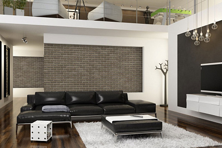 Плитка фасадная клинкерная Feldhaus Klinker R680DF17 Sintra argo  рельефная, 240x52x17  – 2
