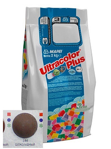 Затирка цементная Mapei Ultracolor Plus №144 шоколад 2 кг – 1