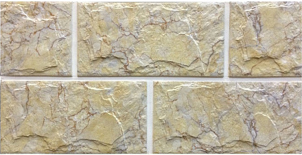 Плитка цокольная клинкерная ADW Alupka рельефная бежевая 300х150х8 – 1