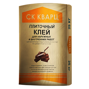 Плиточный клей ПРОФИ по 25 кг Кварц – 1