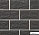 Плитка фасадная клинкерная Stroeher крупноформатная KERABIG KS 05 anthrazit рельефная глазурованная 302x148x12  – 1