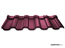 Металлочерепица Ruukki Adamante RR 798 wine red Pural Matt 0,5 мм – 1