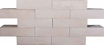 Кирпич гиперпрессованный одинарный Белый Кварц гладкий СПК – 1