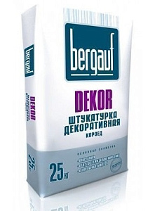Штукатурка цементная декоративная Bergauf Dekor 2,5 мм Короед 25 кг – 1