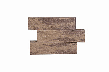 Кирпич гиперпрессованный одинарный Желтая Яшма рустированный угол СПК – 2