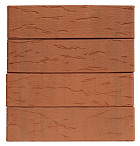 Кирпич облицовочный красный одинарный Руст НЗКМ – 5