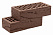 Кирпич облицовочный темный шоколад одинарный кора дерева М-150 КС-Керамик – 12