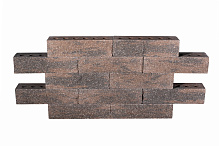 Кирпич гиперпрессованный одинарный Бронзовая Слюда рустированный угол СПК – 4