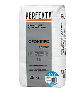 Штукатурный обрызг высокопрочный Perfekta ФРОНТПРО Адгезив ЗИМА 25 кг  – 1