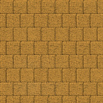 Тротуарная плитка Steinrus Квадрат малый желтый, native, 60 мм – 2