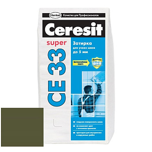 Затирка для узких швов Ceresit CE33 Super №73 оливковая 2 кг – 1