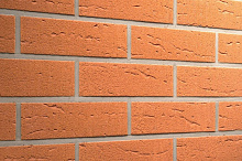 Плитка фасадная клинкерная Feldhaus Klinker R227NF9 Terracotta rustico рельефная, 240x71х9  – 2