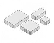 Тротуарная плитка 342 МЗ Серия "Вилла" 400/270/130*270/130*80 Черная – 2