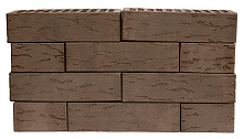 Кирпич облицовочный шоколад одинарный Руст НЗКМ – 10