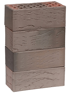 Кирпич облицовочный Графит Флэш полуторный Старый Дуб М-200 ВКЗ – 6