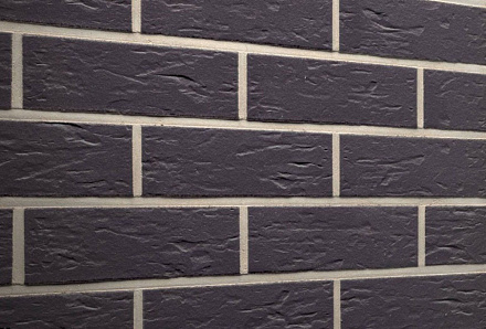 Плитка фасадная клинкерная Stroeher Glanzstueck, Glanzstueck N1 гладкая неглазурованная Lоng14, 440х52х14  – 3