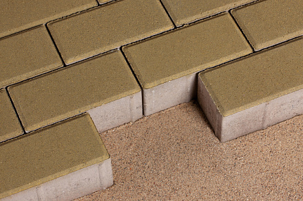 Тротуарная плитка 342 МЗ Брусчатка 200х100х60 Оливковый – 3