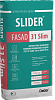 Штукатурка цементная мелкофракционная гладкая SLIDER* FASAD 31 Slim ЗИМА DAUER, 25 кг – 1