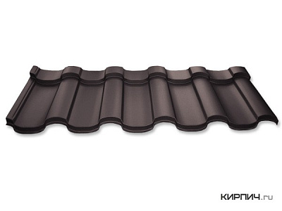 Металлочерепица Ruukki Finnera  RR 887 chocolate brown Purex 0,5 мм – 1
