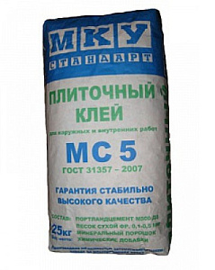 Клей для блоков МС-5 МКУ  25 кг – 1