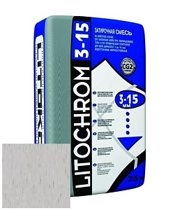 Затирка цементная Litokol Litochrom 3-15 C.30 жемчужно-серая 25 кг – 1