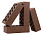 Кирпич облицовочный шоколад одинарный гладкий М-175 Керма – 12