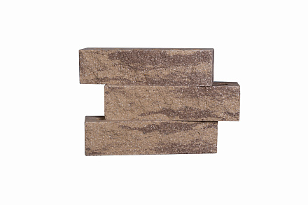 Кирпич гиперпрессованный одинарный Желтая Яшма рустированный угол СПК – 2