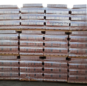 Кирпич строительный полнотелый с тех.пустотами полуторный М-200 рифленый Мстера – 2