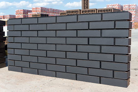 Кирпич облицовочный Черный матовый Премиум одинарный Красная Гвардия – 4