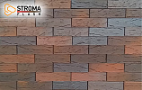 Кирпич облицовочный одинарный STROMA Flash Bordo Кора дуба – 1